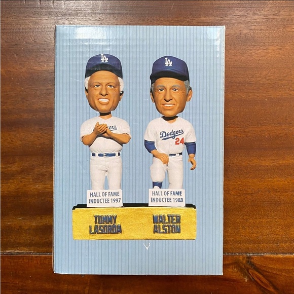 Tommy Lasorda Walter Alston Dual LA Dodgers SGA Los Angeles Bobblehead Baseball - Picture 5 of 8